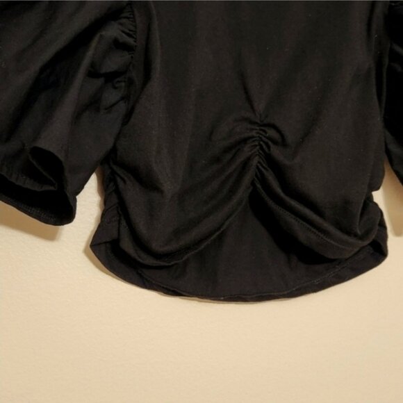 Zara Ruffle Puff Sleeve Crop Top - Picture 5 of 5